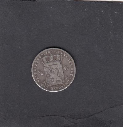 Beschrijving: 1/2 Gulden WILLEM II 